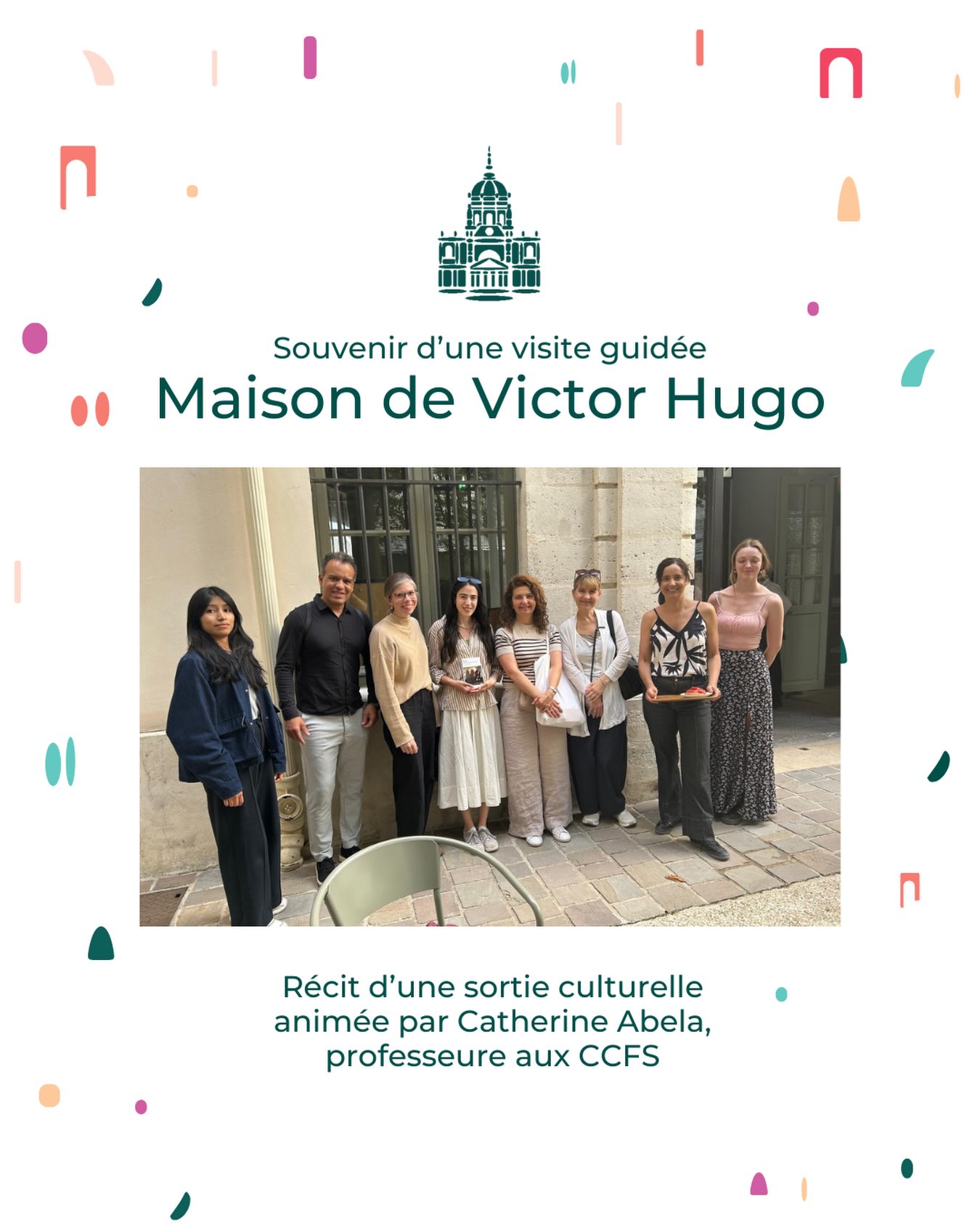 ✨ Sur les traces de Victor Hugo à Paris !
Le 23 juillet, les étudiants des CCFS ont poussé les portes de la Maison de V