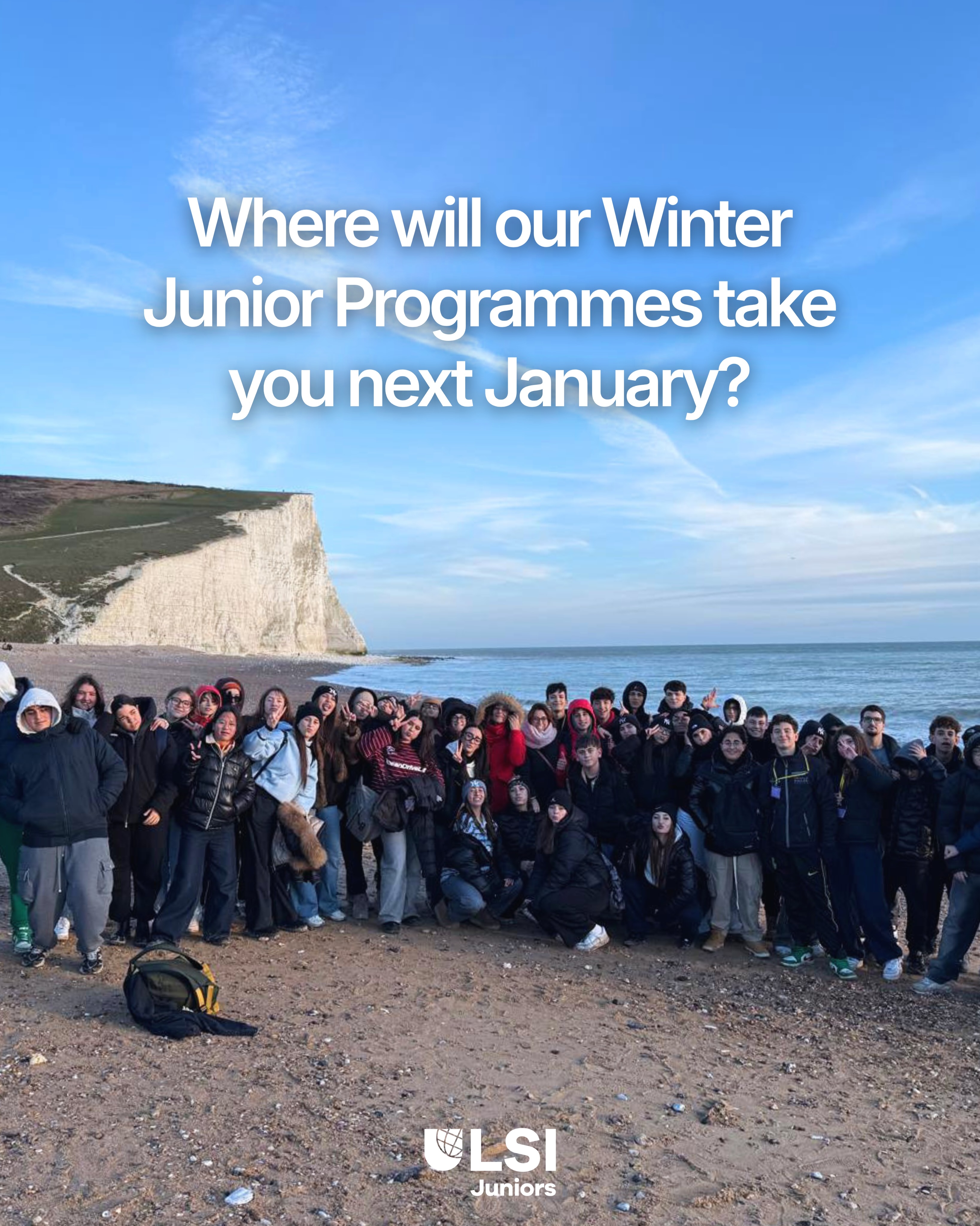 Next January, make your winter break an unforgettable experience! Join our Winter Junior Programmes to improve your Engl