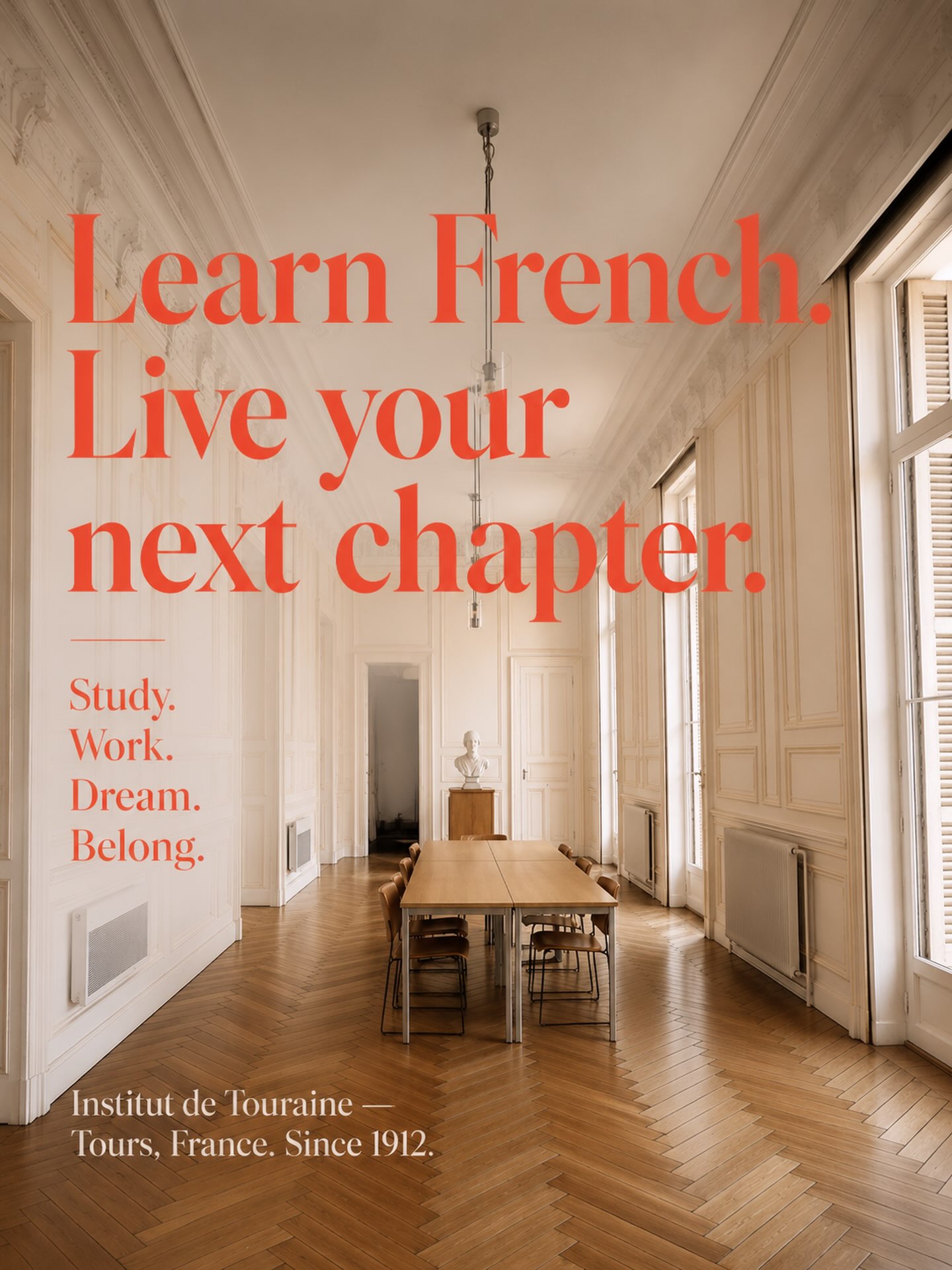 🇫🇷Learn French.
Live your next chapter.
Depuis 1912, l’Institut accompagne celles et ceux qui choisissent de faire du