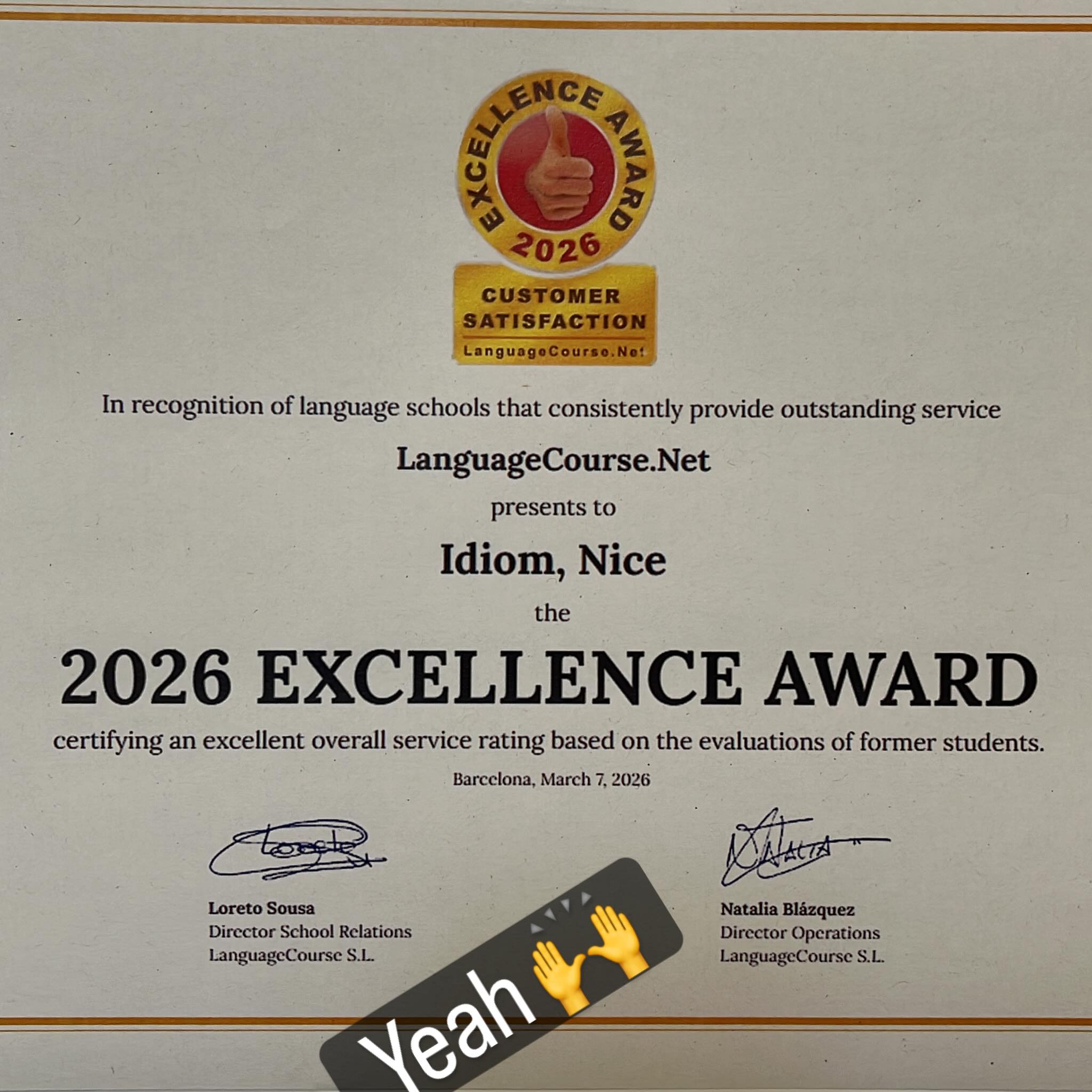 Merci beaucoup LanguageCourse.net pour cette reconnaissance qui nous va droit au cœur ❤️ ❤️
#excellenceaward #fle #idio
