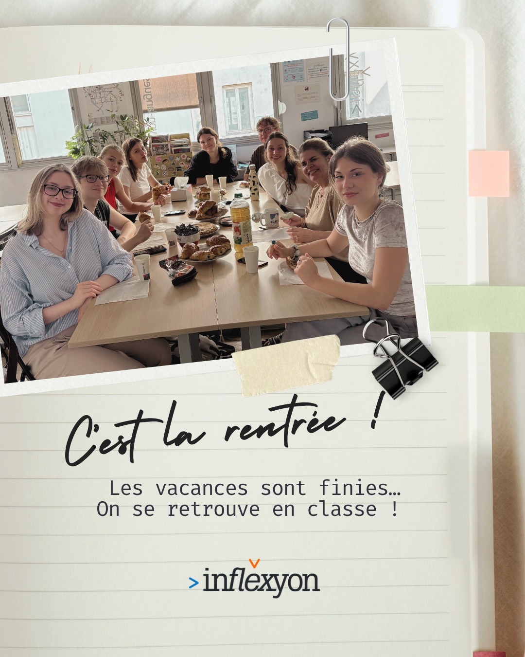 C’est la rentrée chez Inflexyon ! 🇫🇷✨
Après une petite semaine de vacances, il est temps de retrouver les salles de c
