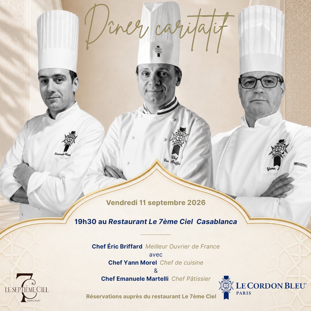 Le Cordon Bleu Paris au Maroc 🇲🇦
En septembre, nos Chefs feront escale à Casablanca, Marrakech et Rabat pour trois re