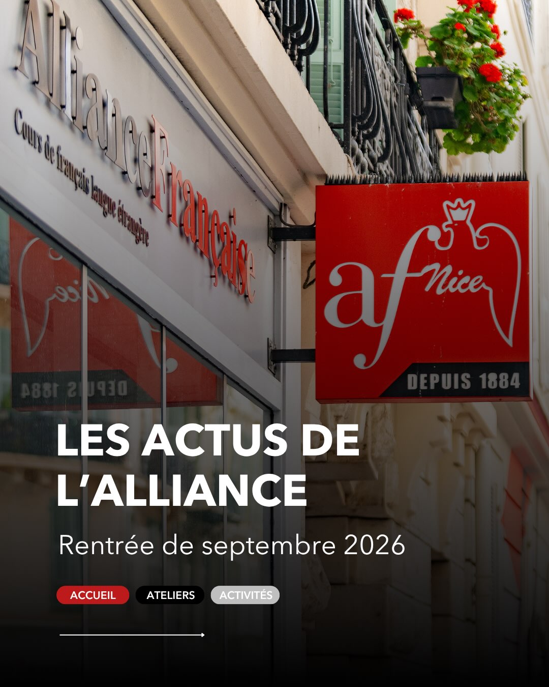📣 Quelques changements à noter pour la rentrée !
Septembre apporte son lot de nouveaux rendez-vous à l’Alliance, avec
